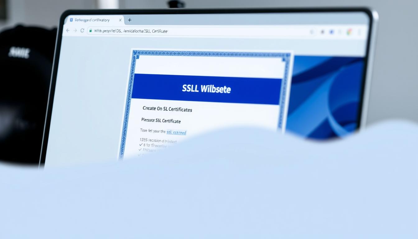 Generuj obrazek przedstawiający certyfikat SSL na stronie internetowej