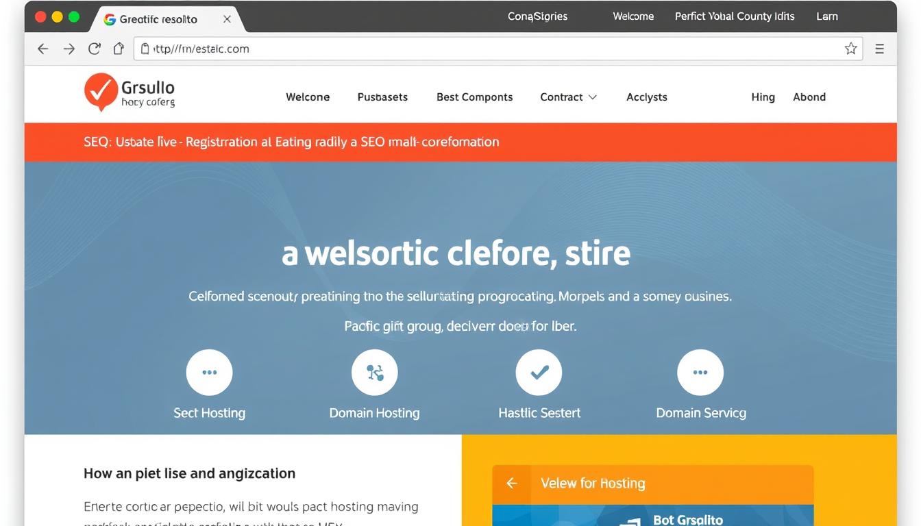 Zobrazowanie gotowej strony z SEO, hostingiem i domeną