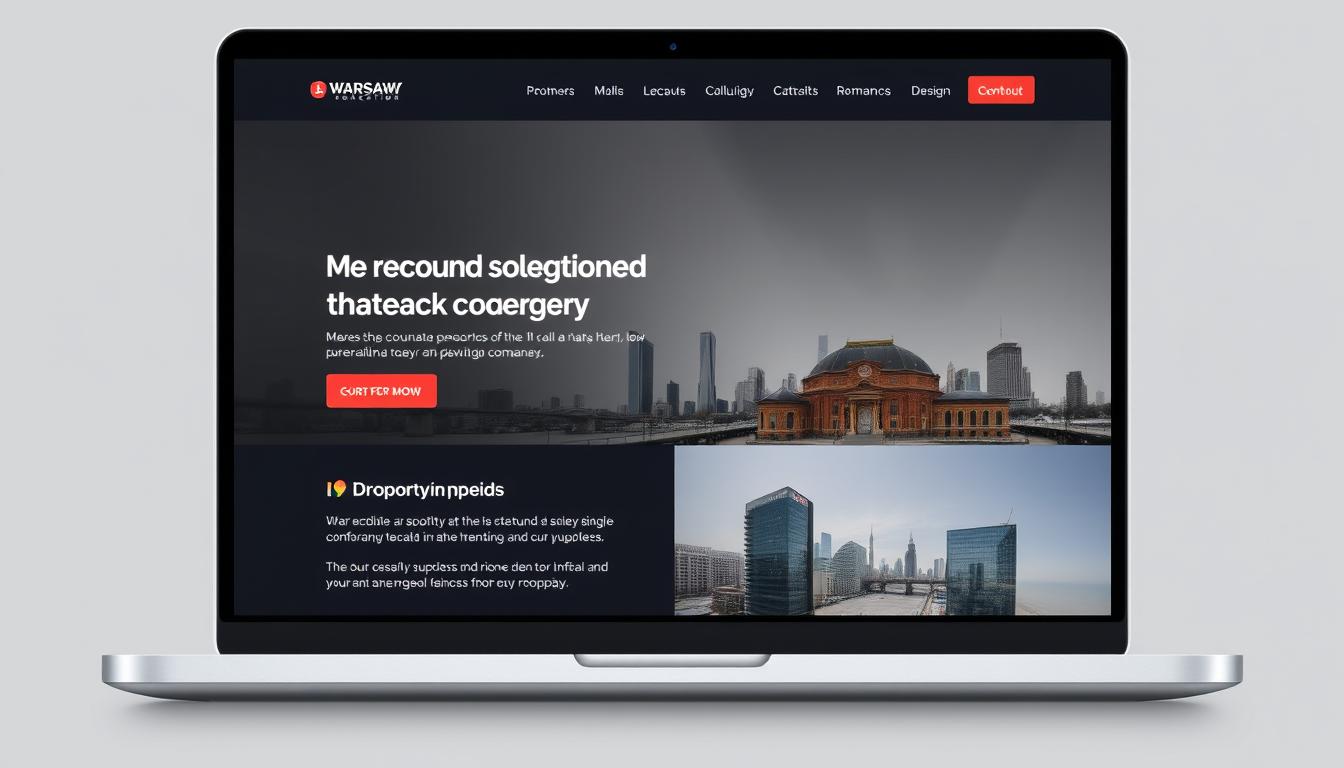 Zobrazowanie profesjonalnej strony internetowej dla firmy w Warszawie