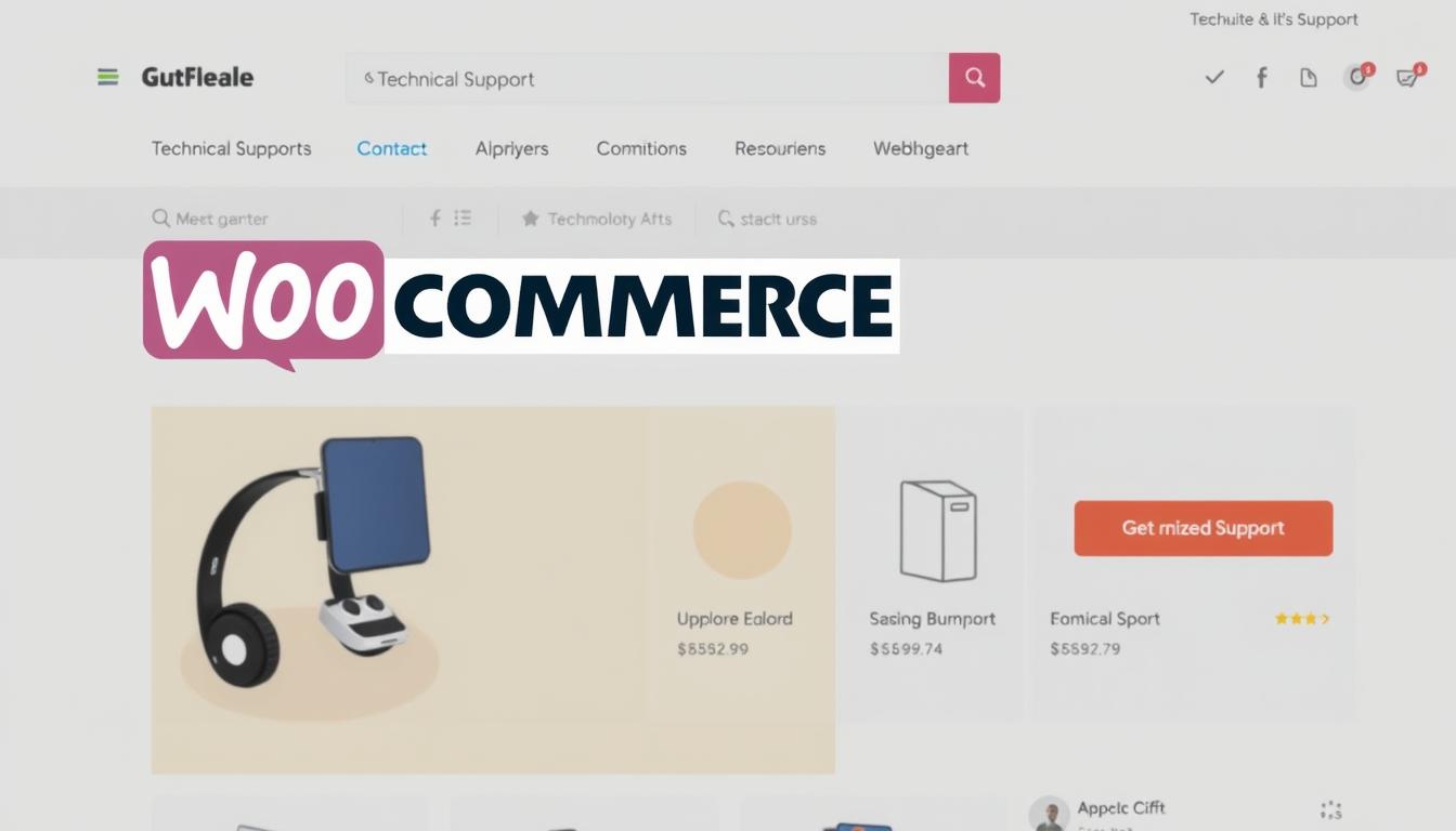 Generuj obraz sklepu WooCommerce z elementami wsparcia technicznego