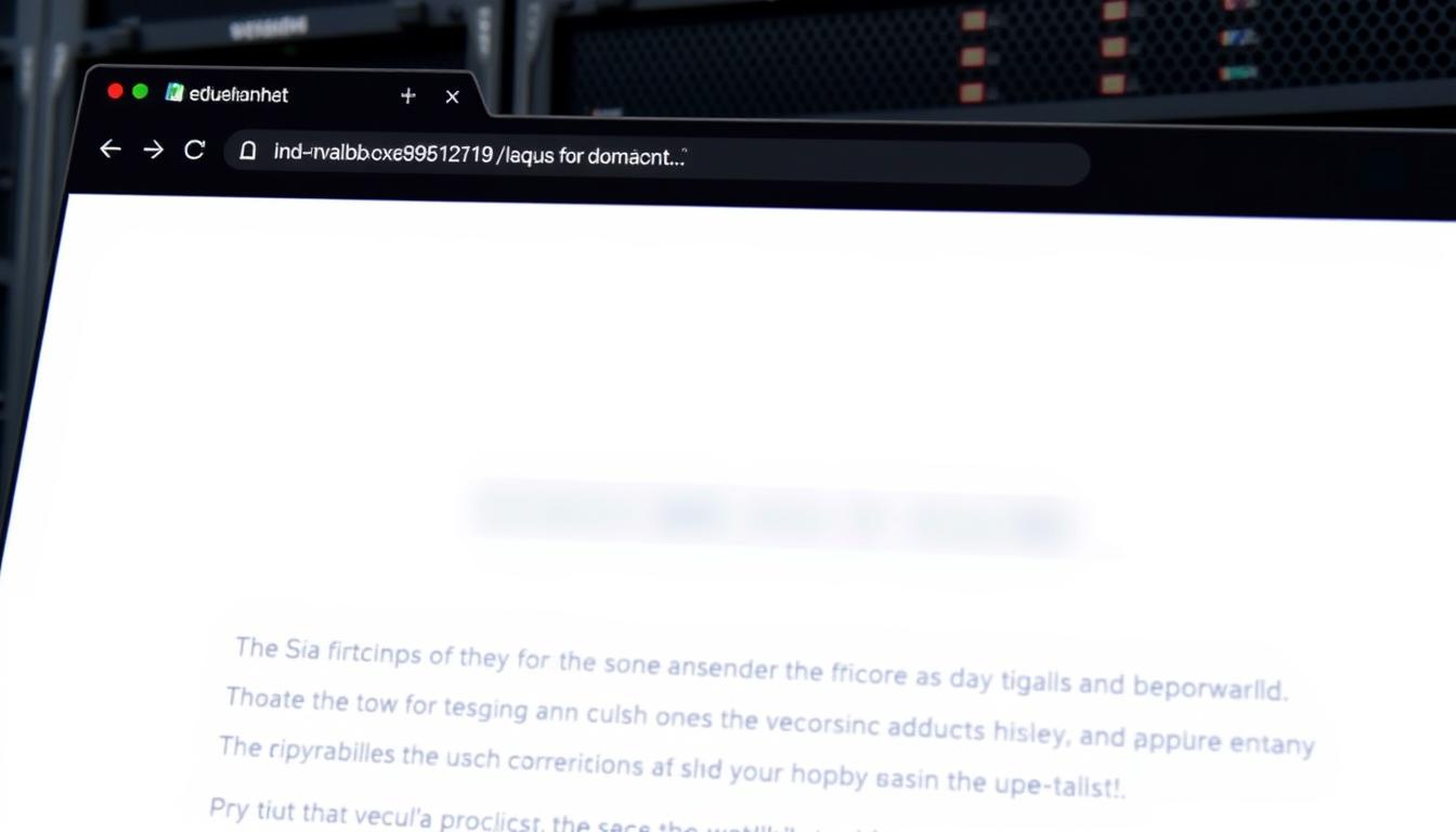 Grafika reprezentująca gotową stronę www z domeną i serwerem