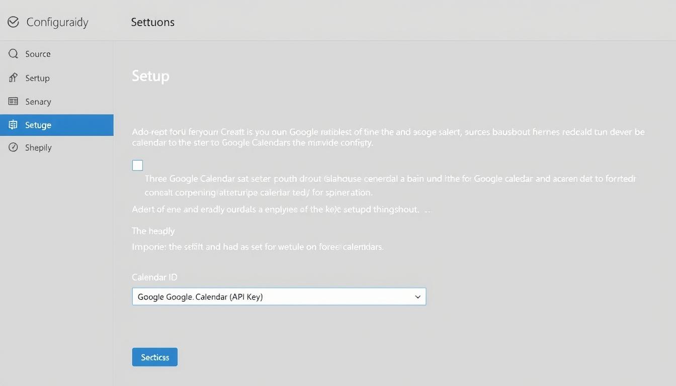 Konfiguracja źródła kalendarza Google w wtyczce Simple Calendar