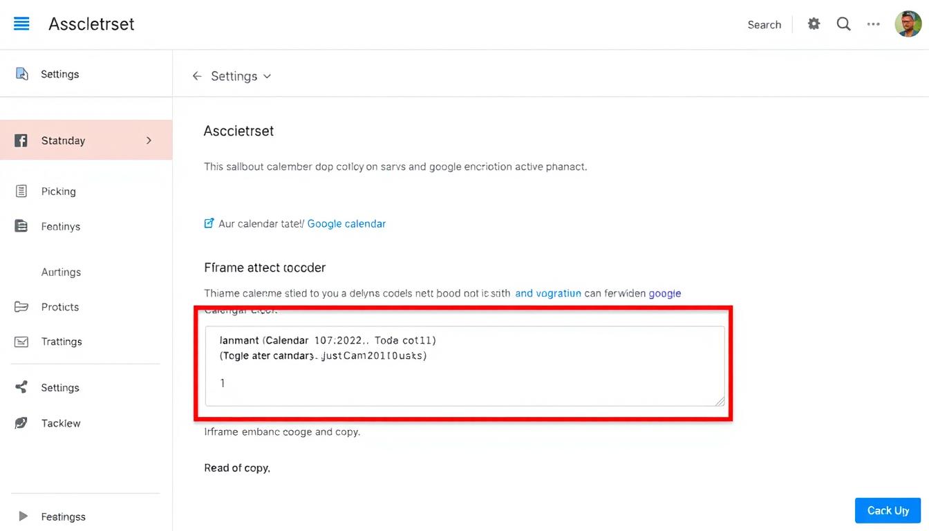 Zrzut ekranu pokazujący sekcję 'Zintegruj kalendarz' w ustawieniach Kalendarza Google